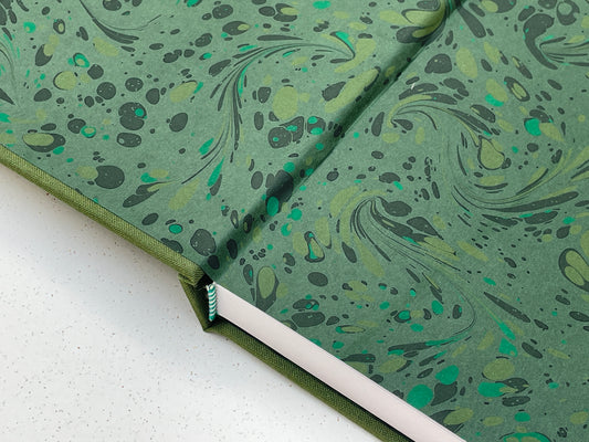 Chunky Square Mixed Media Layflat Sketchbook | Green | Medium