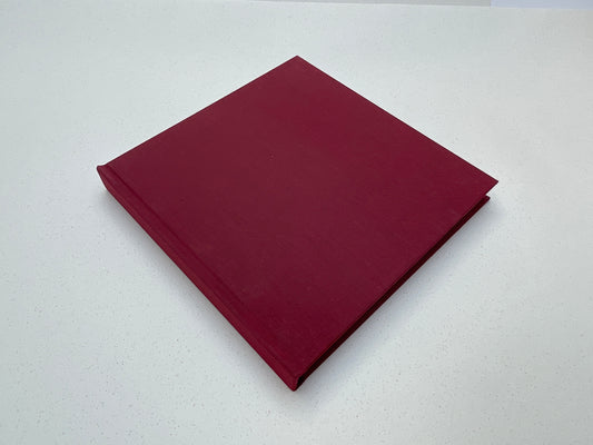 Chunky Square Mixed Media Layflat Sketchbook | Dark Red | Medium