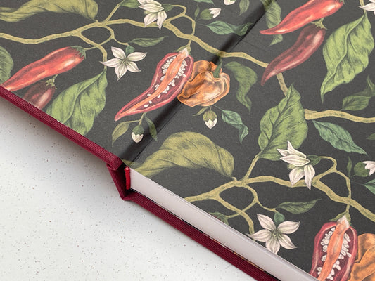 Chunky Square Mixed Media Layflat Sketchbook | Dark Red | Medium