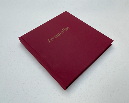 Chunky Square Mixed Media Layflat Sketchbook | Dark Red | Medium