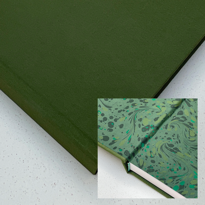 Chunky Square Mixed Media Layflat Sketchbook | Green | Medium