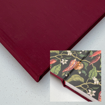 Chunky Square Mixed Media Layflat Sketchbook | Dark Red | Medium