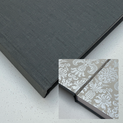 Chunky Square Mixed Media Layflat Sketchbook | Dark Gray | Medium