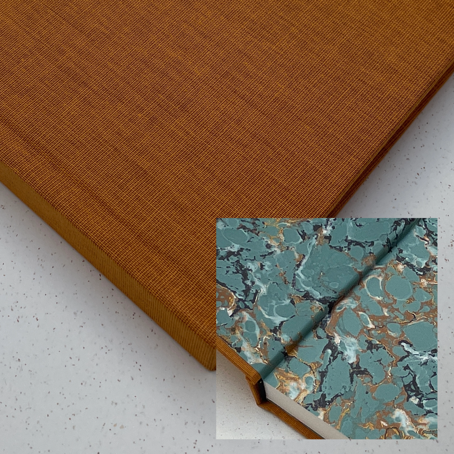 Chunky Square Mixed Media Layflat Sketchbook | Mustard | Small