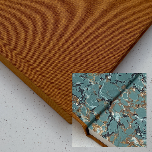 Chunky Square Mixed Media Layflat Sketchbook | Mustard | Small